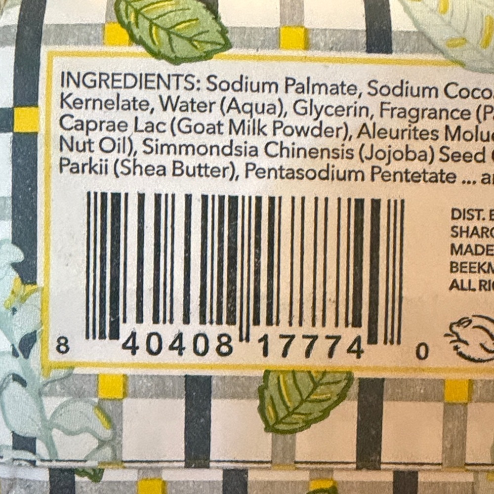 Beekman 1802 Glacial Mint & Eucalyptus Goat Milk Soap - 3.5 oz - Picture 7 of 7